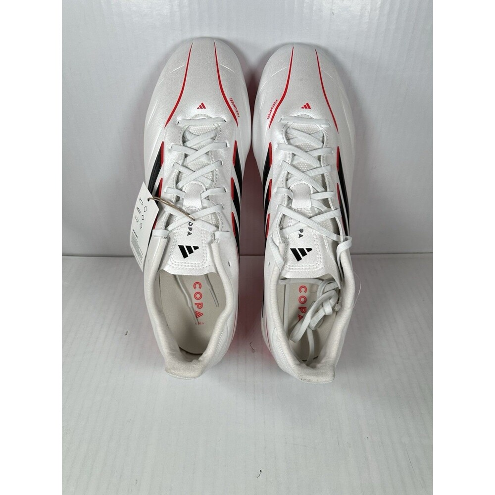 Size 12 adidas Copa Pure IV League Firm Ground Soccer Cleats Mens White Shoes - Picture 6 of 9